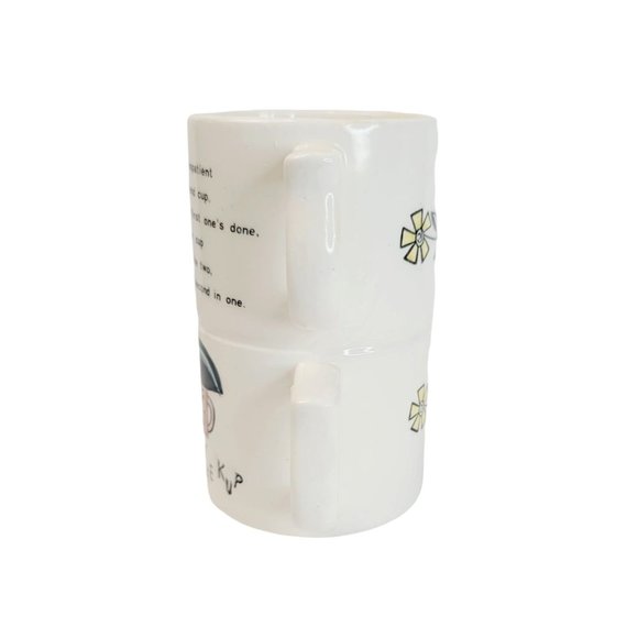 VINTAGE Krazy Koffee Kup Kitschy Double Stacked Funny Novelty Coffee Mug Japan - Picture 3 of 10